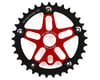 MCS Alloy Spider & Chainring Combo (Red/Black) (33T)